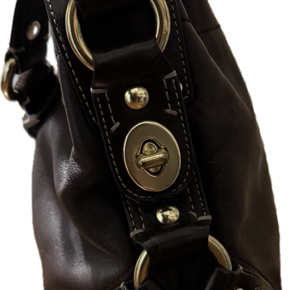 Coach Brown Napa Leather Carly Bag - Picture 6 of 11